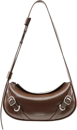 Small Purse Leather Bags For Women: Black Shoulder Handbags Crossbody Bag - Adjustable Straps for Ladies Classic Vacation
