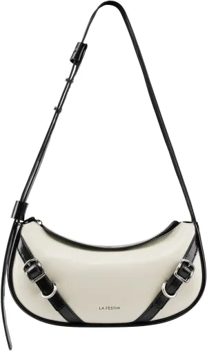 Small Purse Leather Bags For Women: Black Shoulder Handbags Crossbody Bag - Adjustable Straps for Ladies Classic Vacation