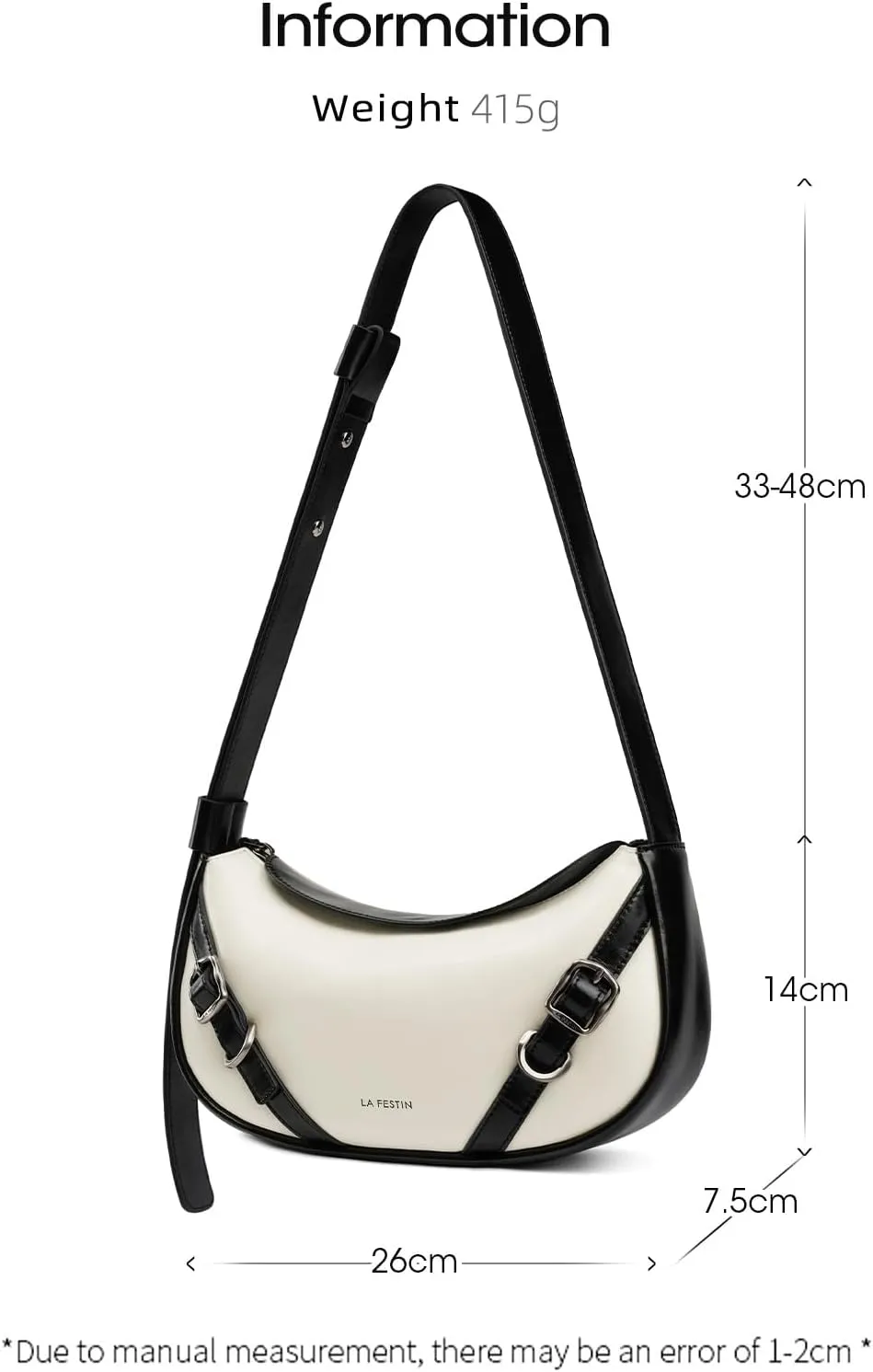 Small Purse Leather Bags For Women: Black Shoulder Handbags Crossbody Bag - Adjustable Straps for Ladies Classic Vacation