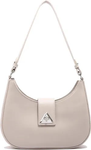 Small Shoulder Purse for Women - Mini Leather Shoulder Bag Little Tote Bag Trendy Hobo Bag with Zipper