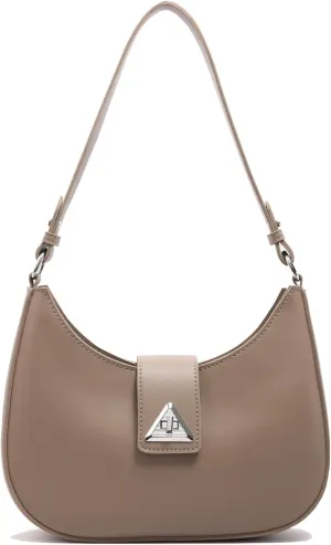 Small Shoulder Purse for Women - Mini Leather Shoulder Bag Little Tote Bag Trendy Hobo Bag with Zipper