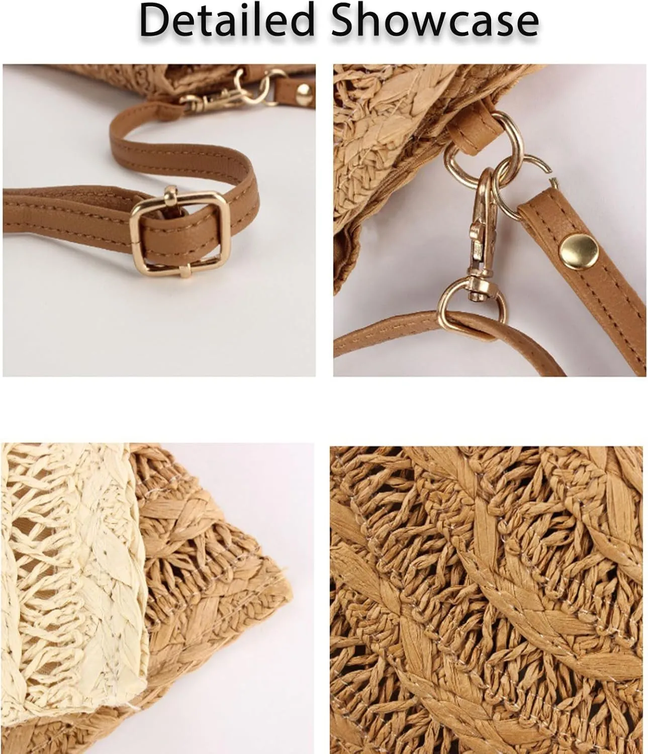 Small Summer Beach Bags Straw Clutch Purses for Women Woven Purse Womens Handbag Cute Straw Shoulder Bag