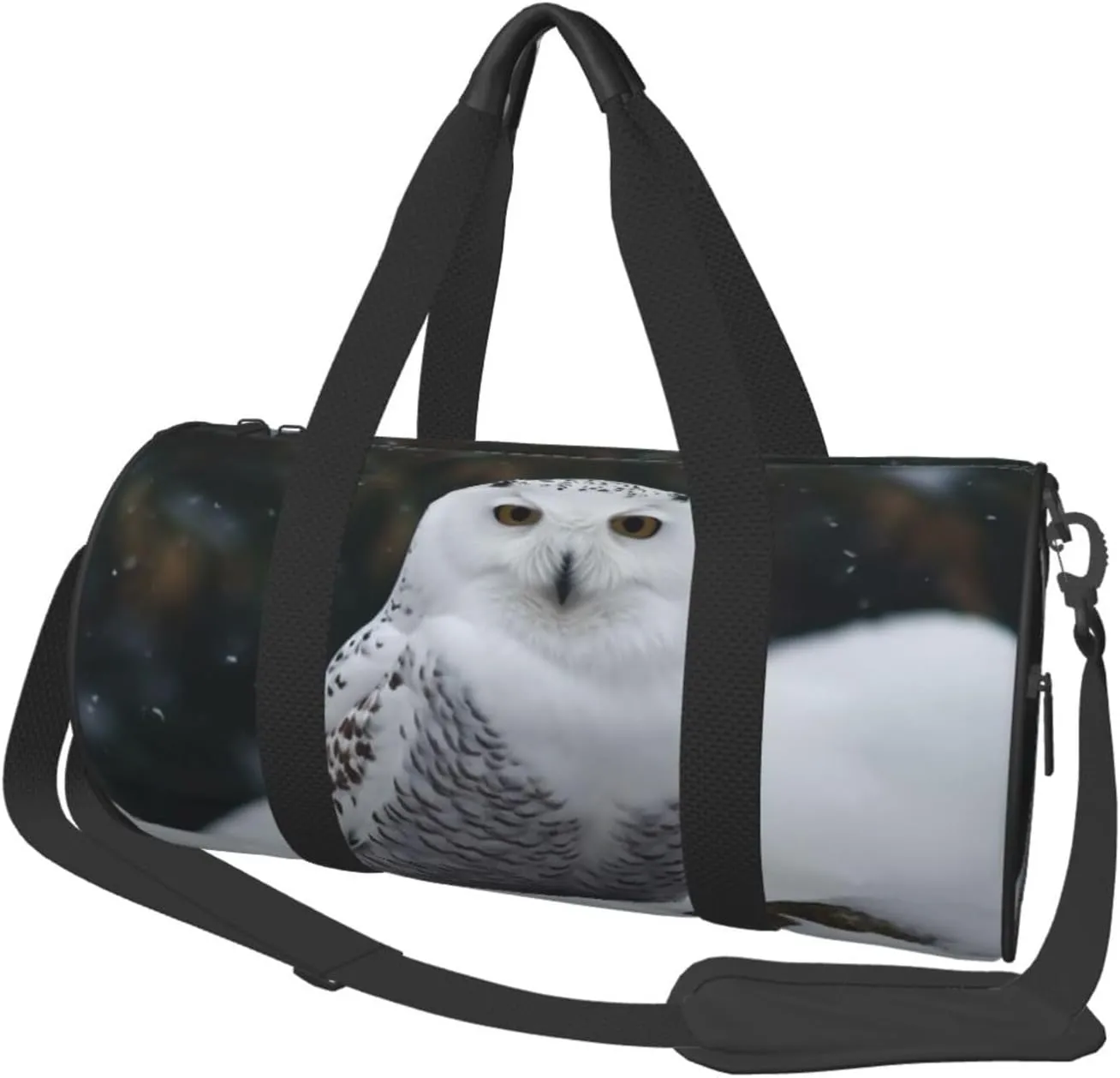 Snow Owl Travel Duffle Bag for Men Women Sport Gym Bag Foldable Weekender Bag Carry on Overnight Bag for Travel Swimming Basketball