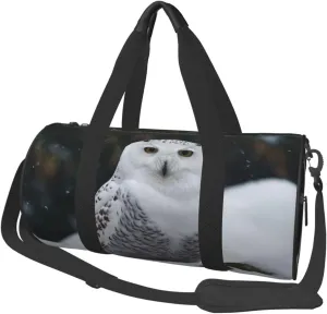 Snow Owl Travel Duffle Bag for Men Women Sport Gym Bag Foldable Weekender Bag Carry on Overnight Bag for Travel Swimming Basketball