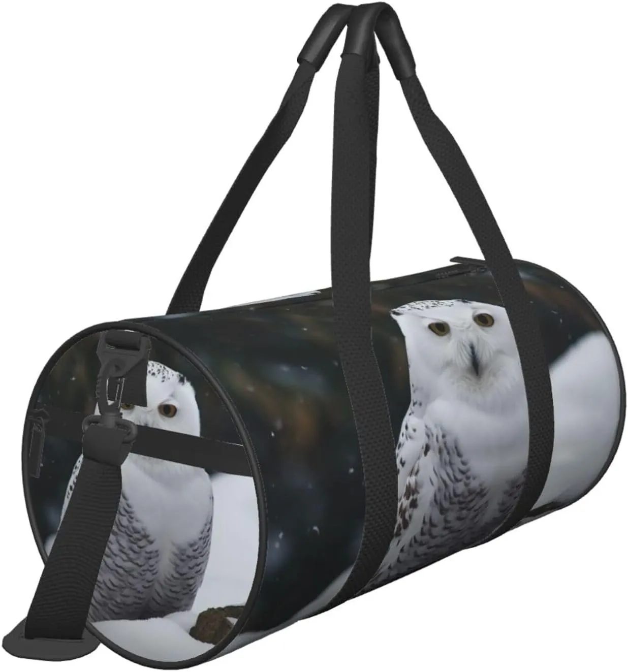 Snow Owl Travel Duffle Bag for Men Women Sport Gym Bag Foldable Weekender Bag Carry on Overnight Bag for Travel Swimming Basketball