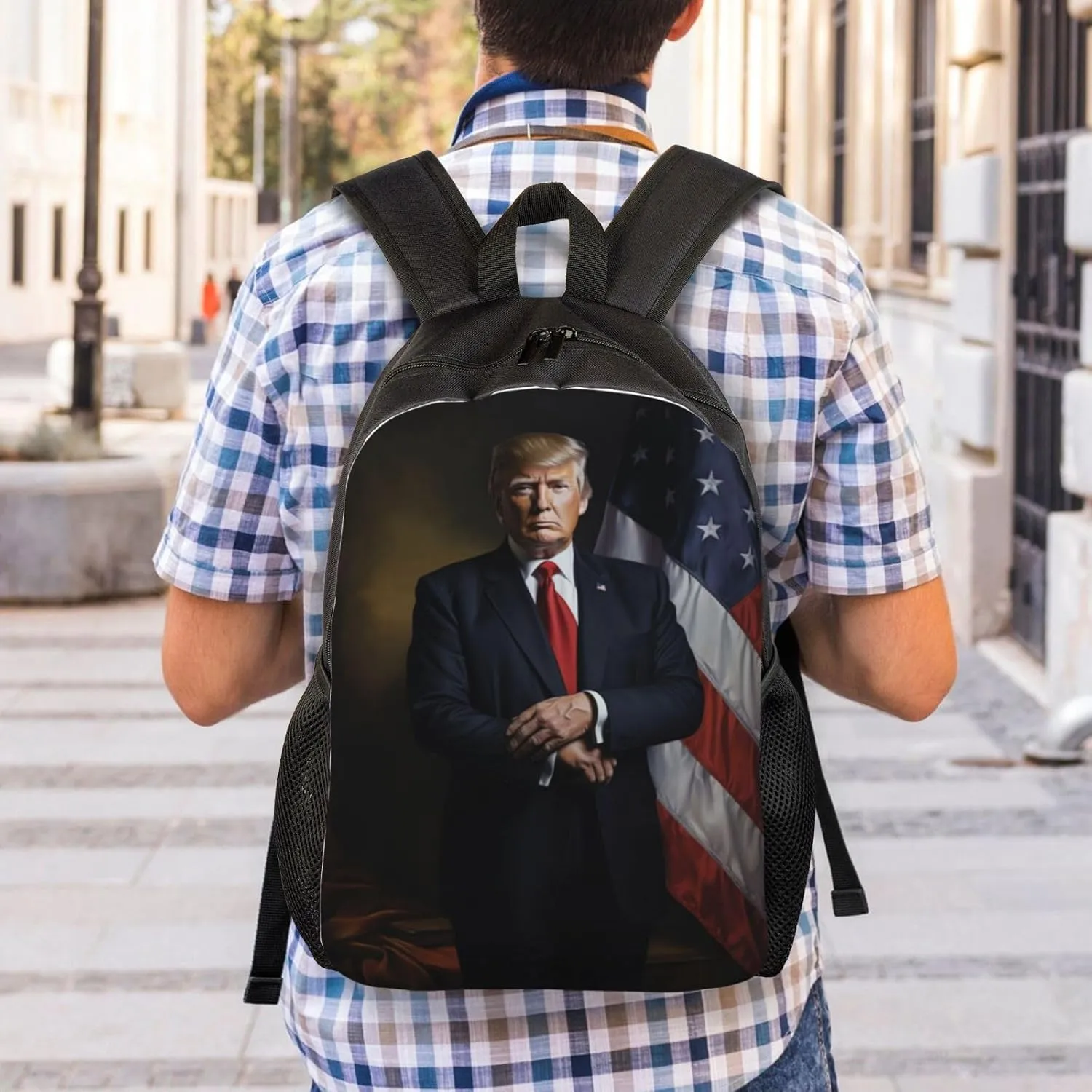 Solemn Trump Backpack Waterproof Anti Theft Durable Light Laptop Bag Backpacks For Women Men Travel Gym Backpack