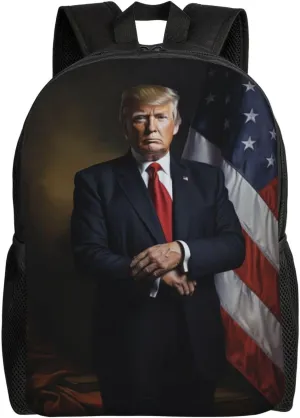 Solemn Trump Backpack Waterproof Anti Theft Durable Light Laptop Bag Backpacks For Women Men Travel Gym Backpack