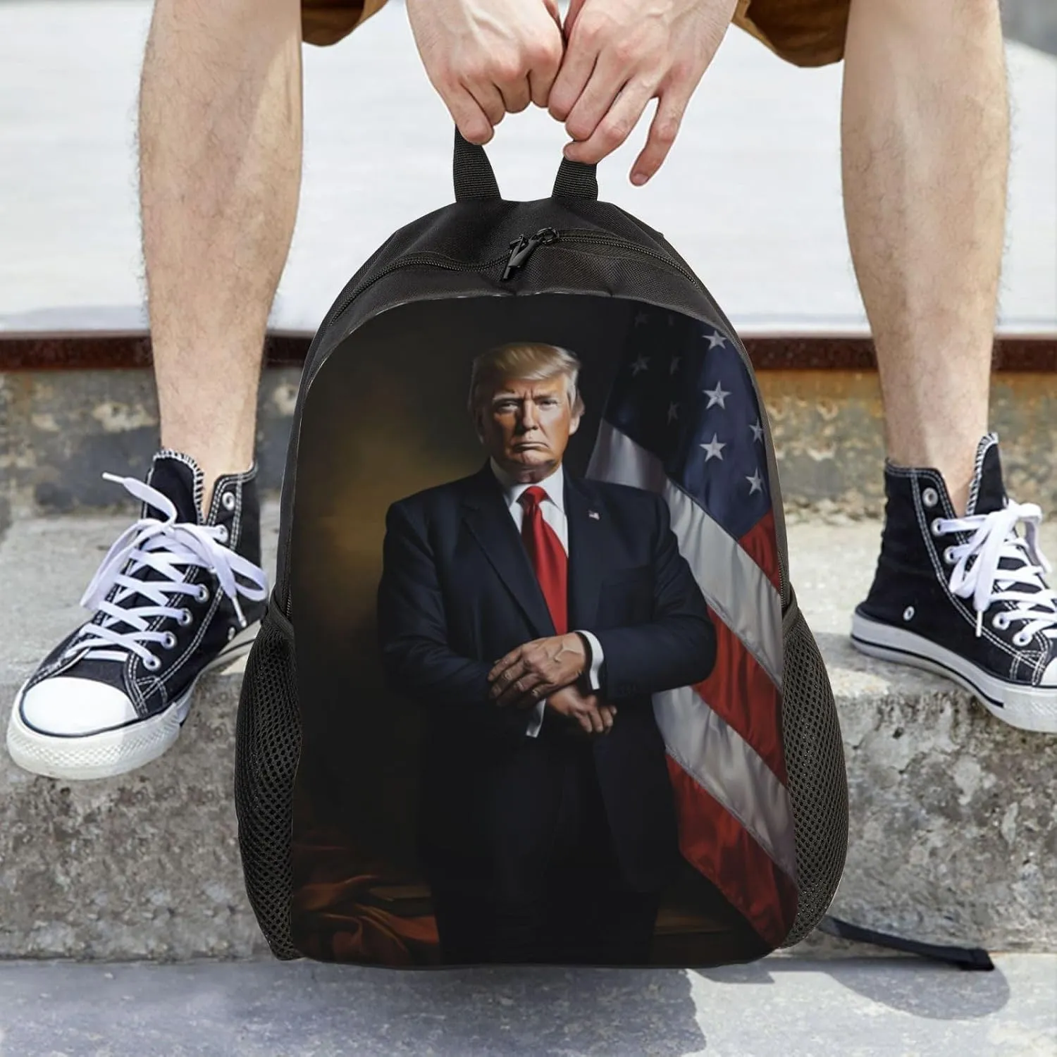 Solemn Trump Backpack Waterproof Anti Theft Durable Light Laptop Bag Backpacks For Women Men Travel Gym Backpack