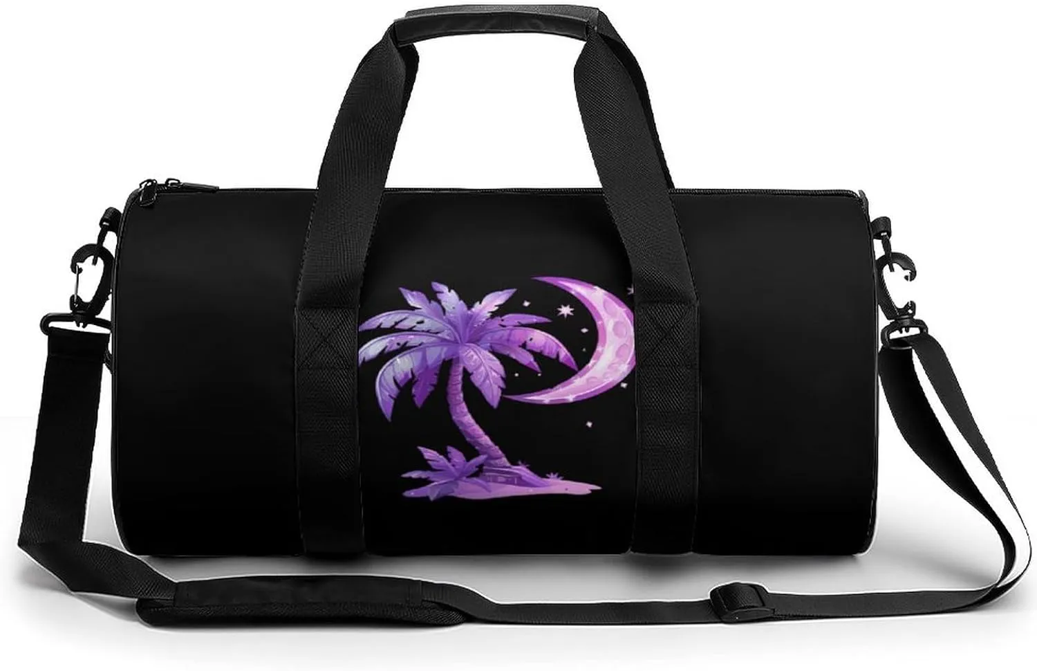 South Carolina State Flag Tree And Moon Gym Bag Lightweight Duffel Bag Workout Bag Overnight Backpack Travel Bags for Men Women