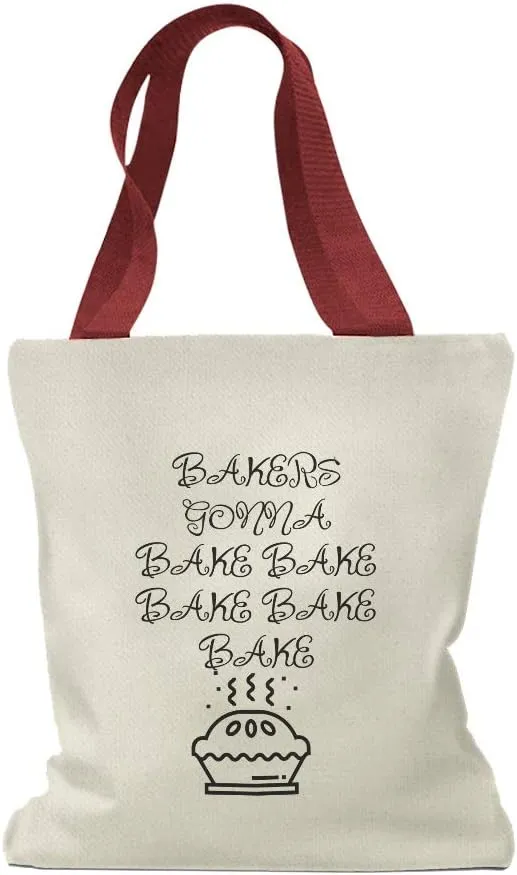 Speedy Pros Canvas Tote Bag for Women Bakers Going to Bake Hobbies Baking Beach Bags for Women
