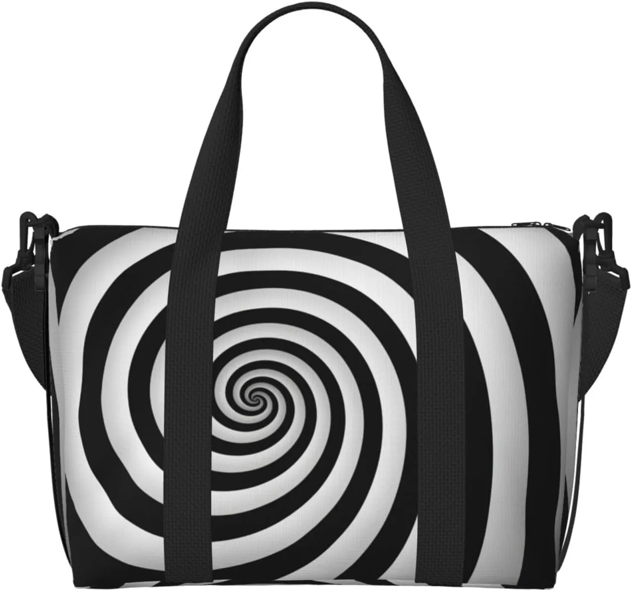 spiral optical illusion gif print Crossbody Travel Bags Fashion Travel Bags Items Travel Bags Tote Bags