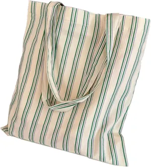 Spliced Striped Canvas Shoulder Tote | Retro Casual Handbag for Women | Reusable Multi-Purpose Travel & Grocery Bag | Everyday Work Purse with Large Capacity