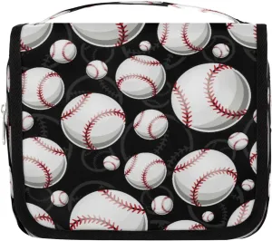 Sport Baseball Hanging Toiletry Bag Waterproof Makeup Cosmetic Bag Travel Bag Organizer for Accessories Shampoo Full Sized Container Travel-Essentials Toiletry Bag