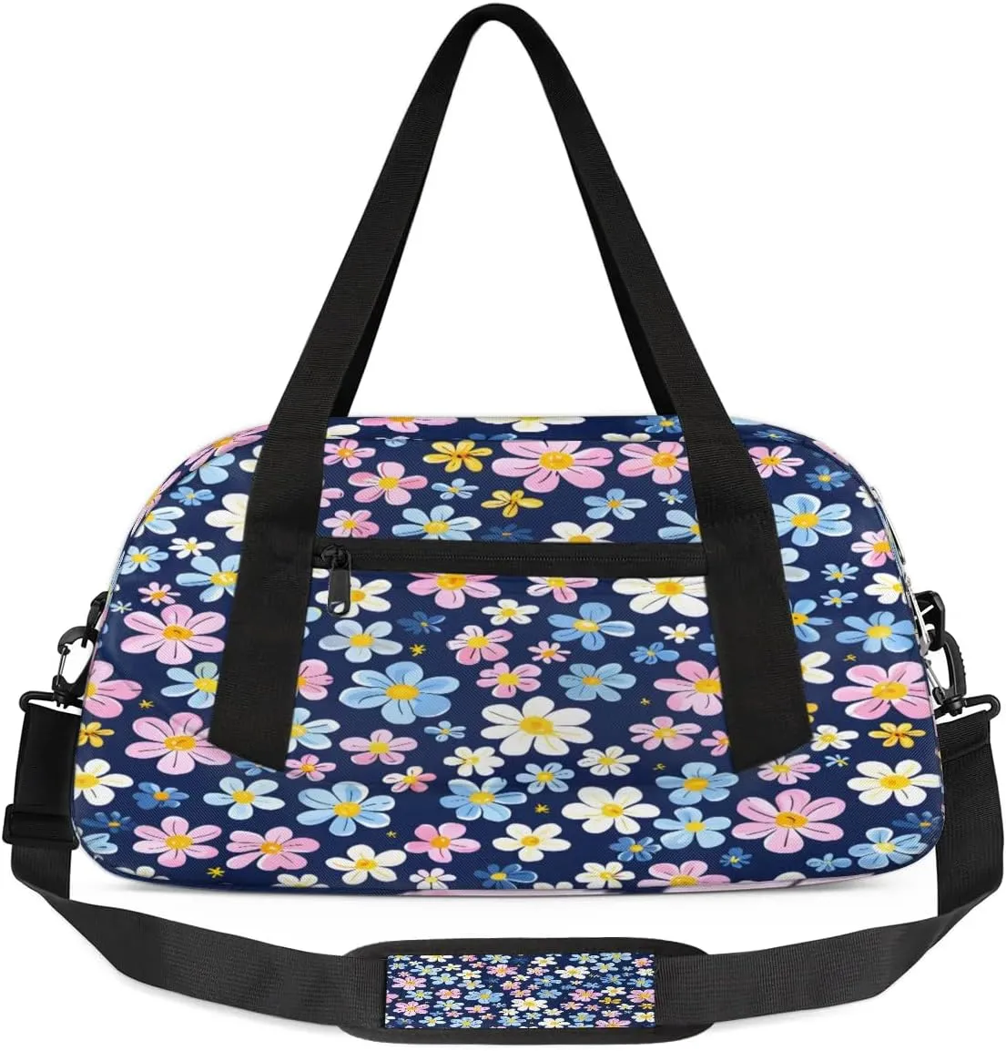 Sport Duffel Bag Beautiful Floral Kids Gym Bag Weekender Overnight Bags for Boys Girls Teens Carry On Workout Travel Bag