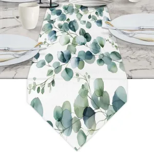 Spring Eucalyptus Leaves Briefcases for Men Crossbody Bags Laptop Carrying Case Messenger Bag for 15" Laptops and Under