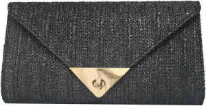 Spring-Summer 2025 Women's Straw Crossbody Bag – Minimalist Retro Clutch Purse, Boho Woven Handheld Shoulder Bag