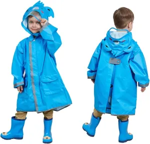 SSAWcasa Rain Poncho Kids with Hood, Toddler Rain Jacket Coat Girls Boys, Children Baby Raincoat Rainwear Gear Outerwear
