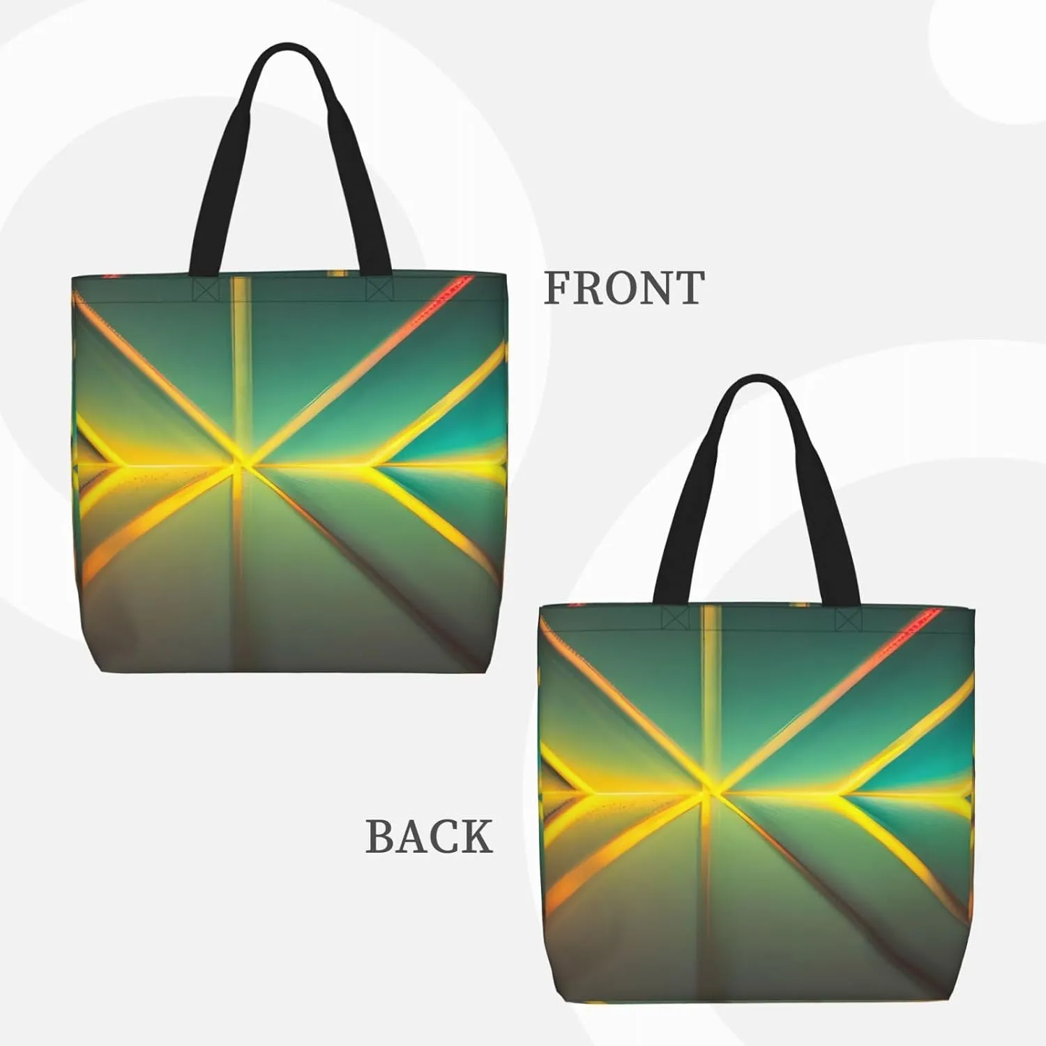 SSIMOO Colored Stripes Vertical Stylish Zipper Shopping Bags,Shoulder Bag,The Perfect Blend Of Style And Convenience