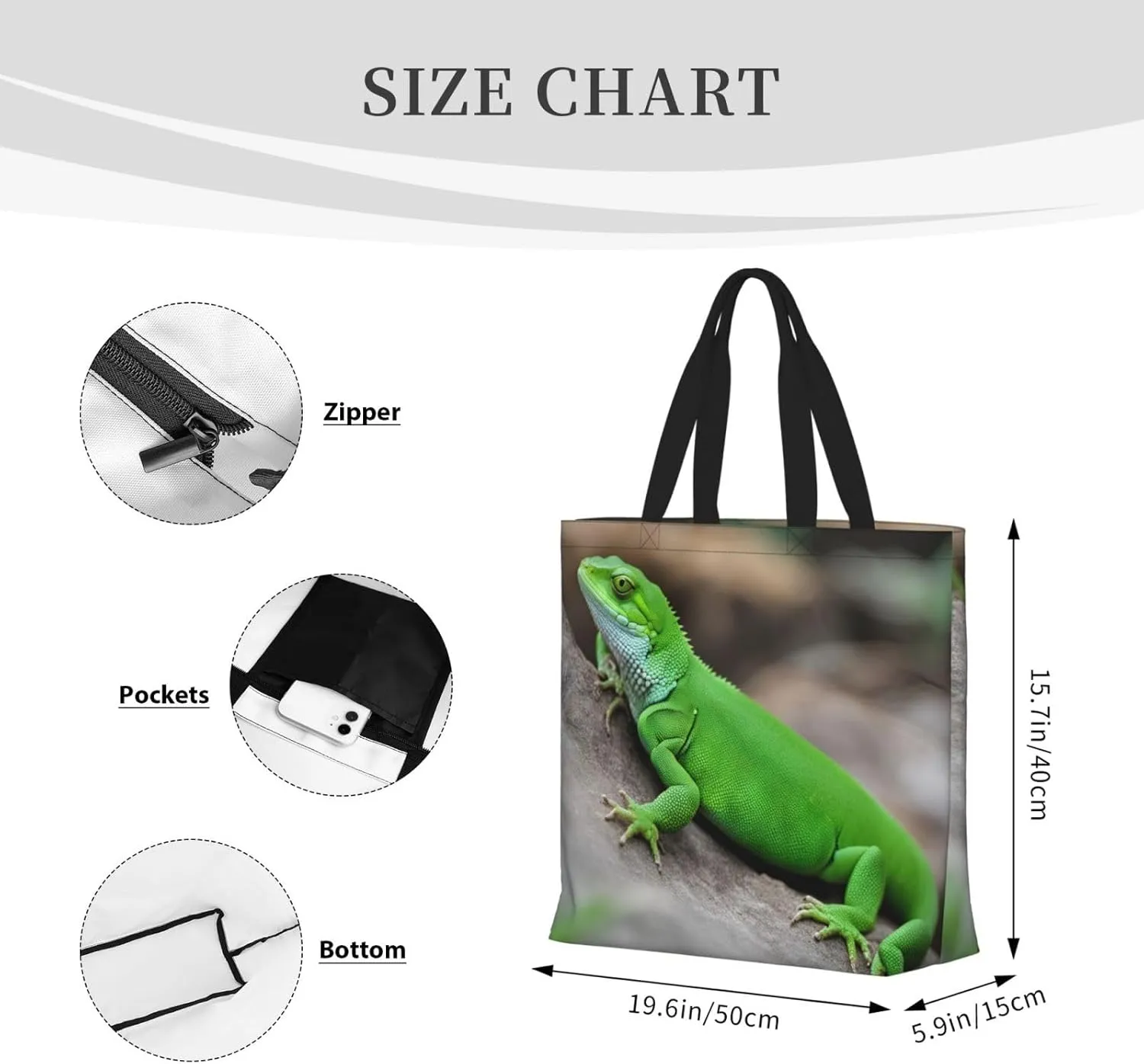 SSIMOO Mallard Ducks Trendy Fashion Shopping Bags,Zippered Convenience Bag,Shopping Tote And Shoulder Bag