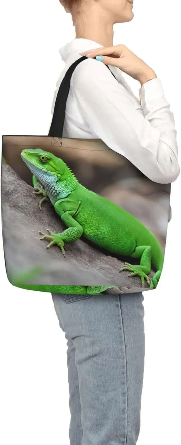 SSIMOO Mallard Ducks Trendy Fashion Shopping Bags,Zippered Convenience Bag,Shopping Tote And Shoulder Bag