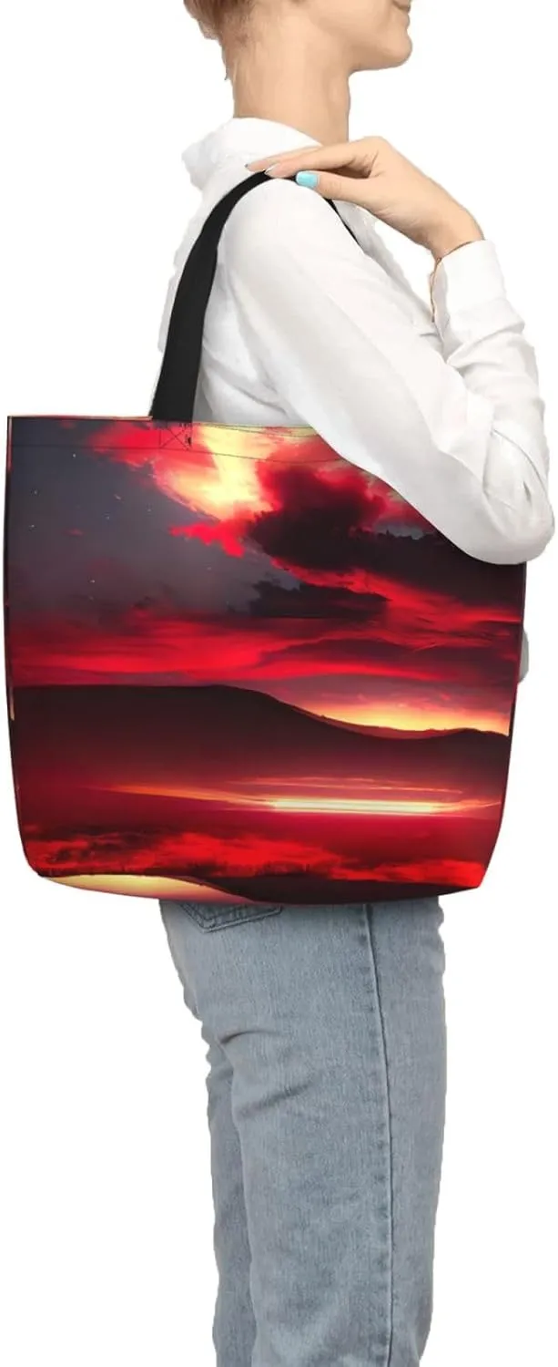 SSIMOO White Daisy Stylish Zipper Shopping Bags,Shoulder Bag,The Perfect Blend Of Style And Convenience