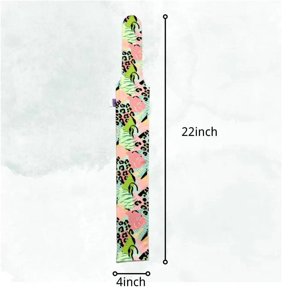 Stretch Fabric Horse Tail Bags with Vibrant Floral and Nature-Inspired Patterns, Fits All Tail Sizes, Tail Protection for Grooming, Shows, and Everyday Use, 2-Pack (Floral Adventure Set)