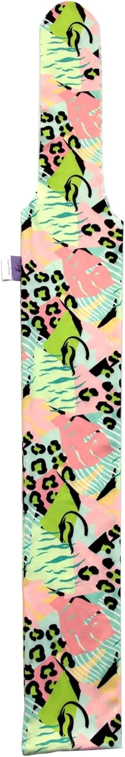 Stretch Fabric Horse Tail Bags with Vibrant Floral and Nature-Inspired Patterns, Fits All Tail Sizes, Tail Protection for Grooming, Shows, and Everyday Use, 2-Pack (Floral Adventure Set)