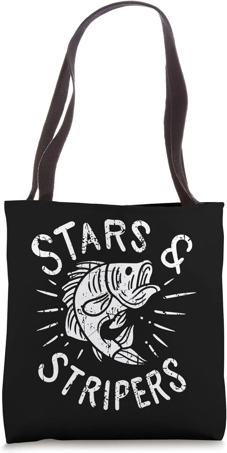 Striped Bass Fishing Sea Fishery Fishing Tote Bag