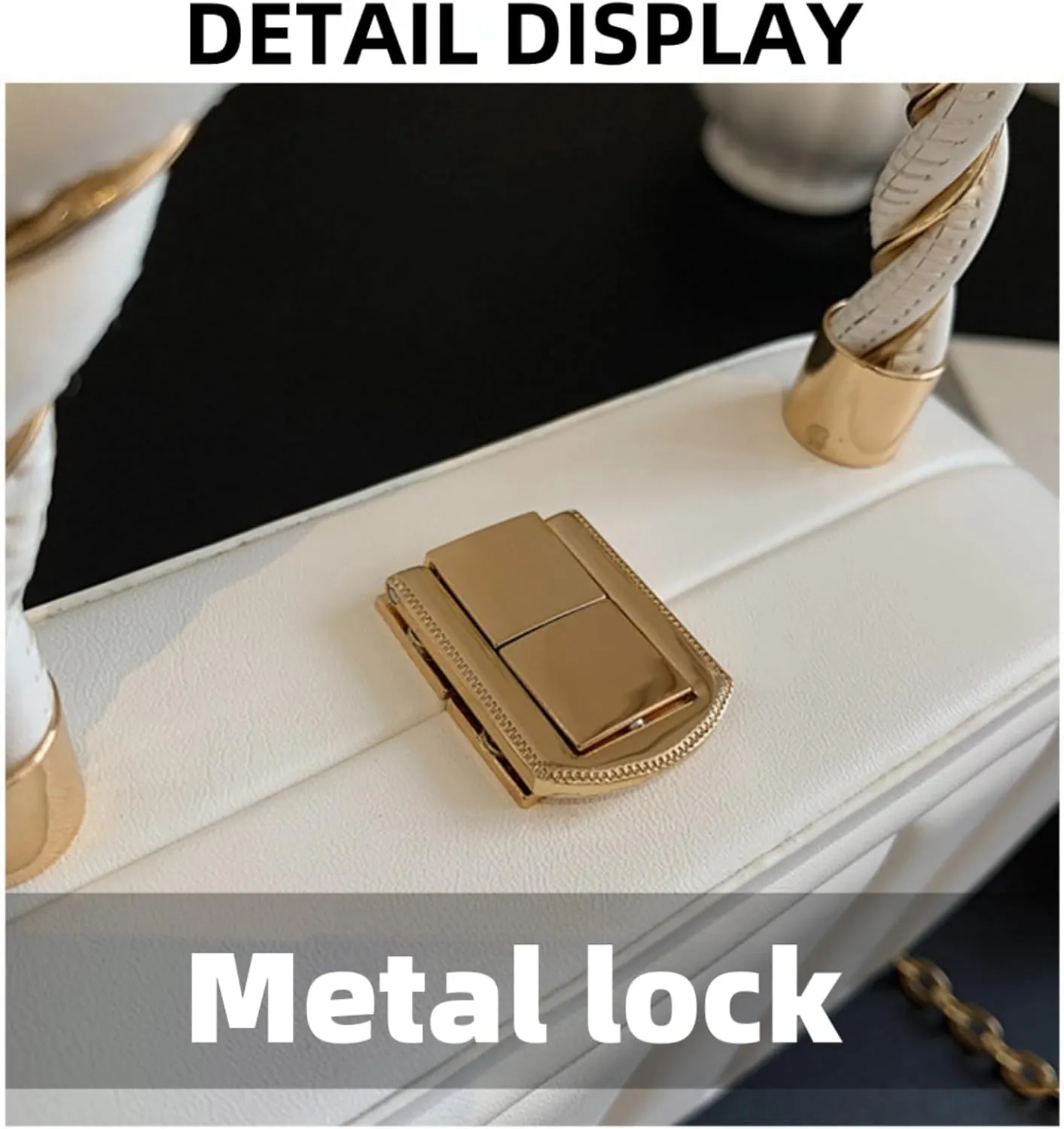 Stylish Minimalist Box Bag - Chain Shoulder & Crossbody Purse,Large Capacity & Quality Hardware,Gift for Christmas