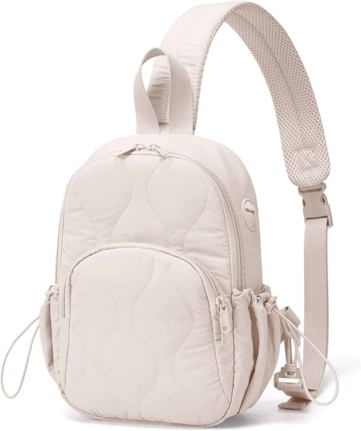 Stylish Sling Bag for Women – Versatile Crossbody Backpack with Adjustable Strap, Lightweight Shoulder Bag for Travel, Hiking & Sports(Beige-Large)