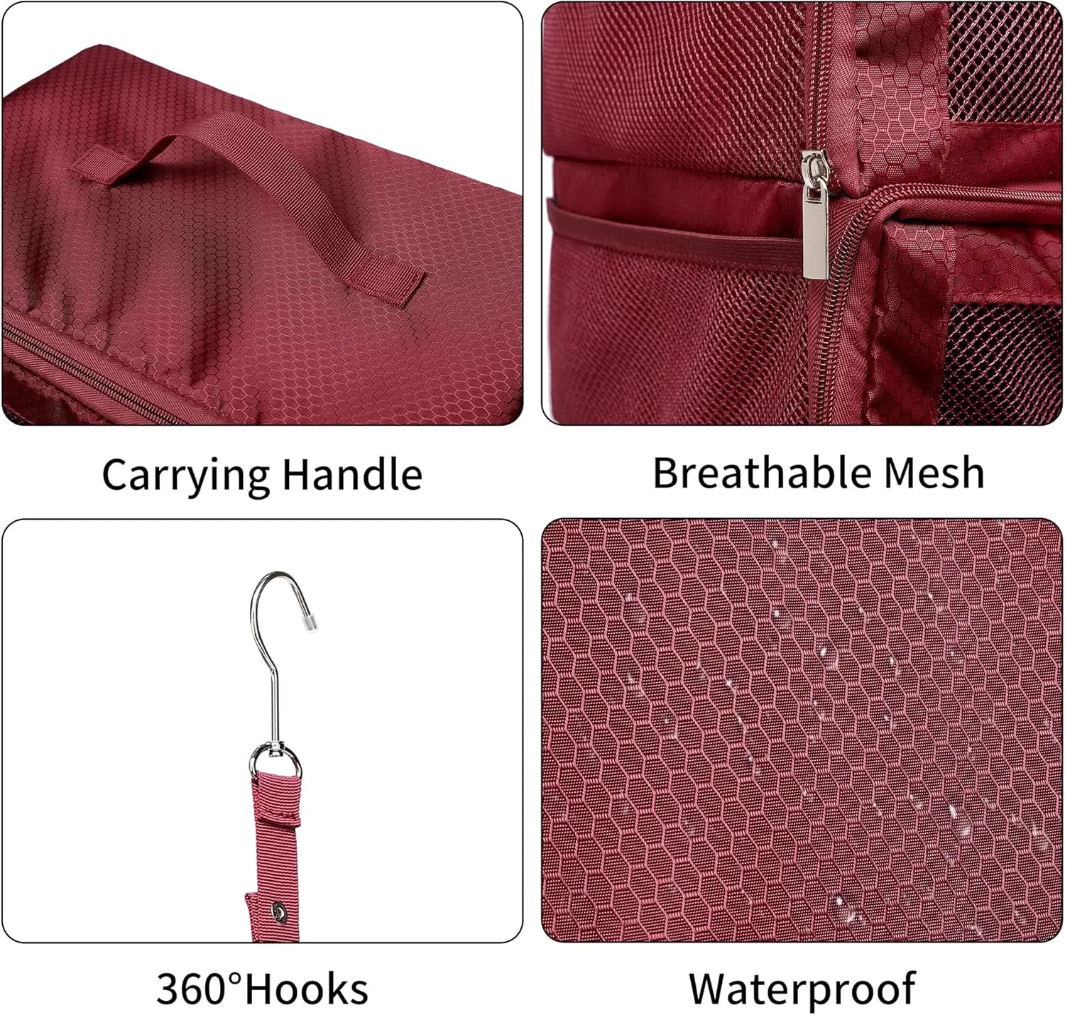 Suitcase Organizer Travel Bags Organizer for Luggage Compression Hanging Packing Cubes for Travel Carry on Closet (Bag Only)