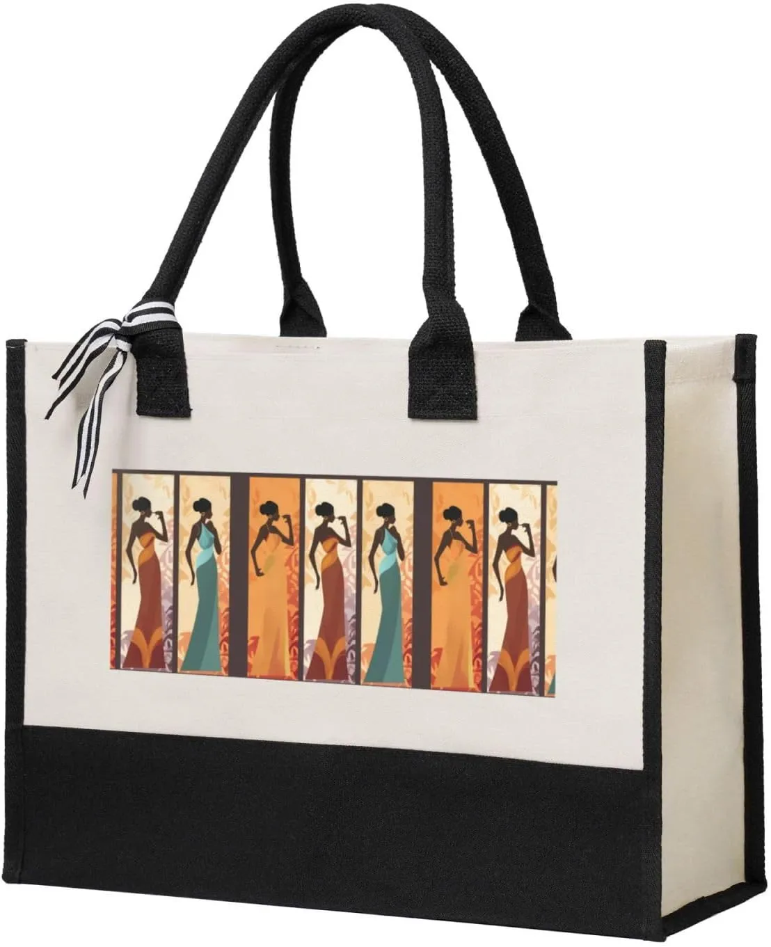 Summer Watermelon Canvas Splicing Present Tote Handbag, Reusable Shopping Storage, Suitable for Woman to Exercise