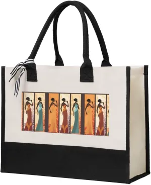 Summer Watermelon Canvas Splicing Present Tote Handbag, Reusable Shopping Storage, Suitable for Woman to Exercise