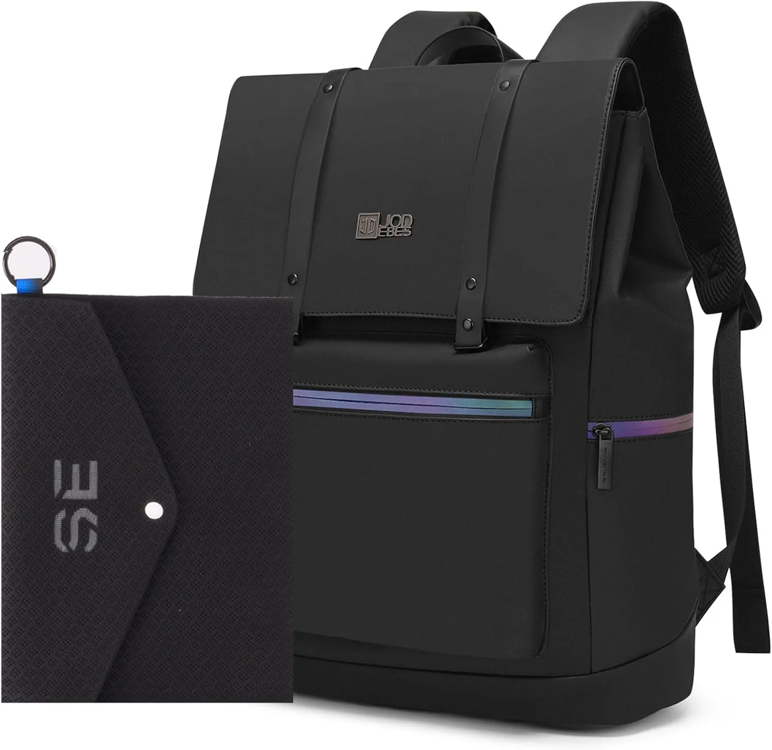 SUN EIGHT Laptop Backpack for Men Women,Water-Resistant Travel Backpack with Tablet Sleeve,17.3 inch Stylish Business Work Bag,Casual Backpacks (Black)