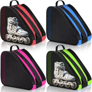 Sunnyray Roller Skate Bag Large Capacity Breathable Ice Skate Bag with Adjustable Shoulder Strap Figure Skating Bag Skate Accessories for Women