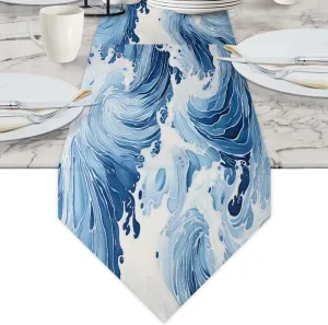 Surging Sea Waves Briefcases for Men Crossbody Bags Laptop Carrying Case Messenger Bag for 15" Laptops and Under