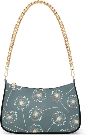 susiyo Shoulder Bag for Women Beautiful Dandelion Small Shoulder Purse Bags Cute Hobo Tote Handbag Mini Clutch Purse