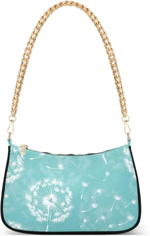 susiyo Shoulder Bag for Women Beautiful Dandelions Small Shoulder Purse Bags Cute Hobo Tote Handbag Mini Clutch Purse