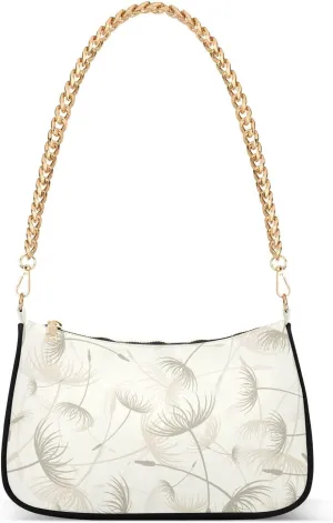 susiyo Shoulder Bag for Women Elegant Dandelion Small Shoulder Purse Bags Cute Hobo Tote Handbag Mini Clutch Purse