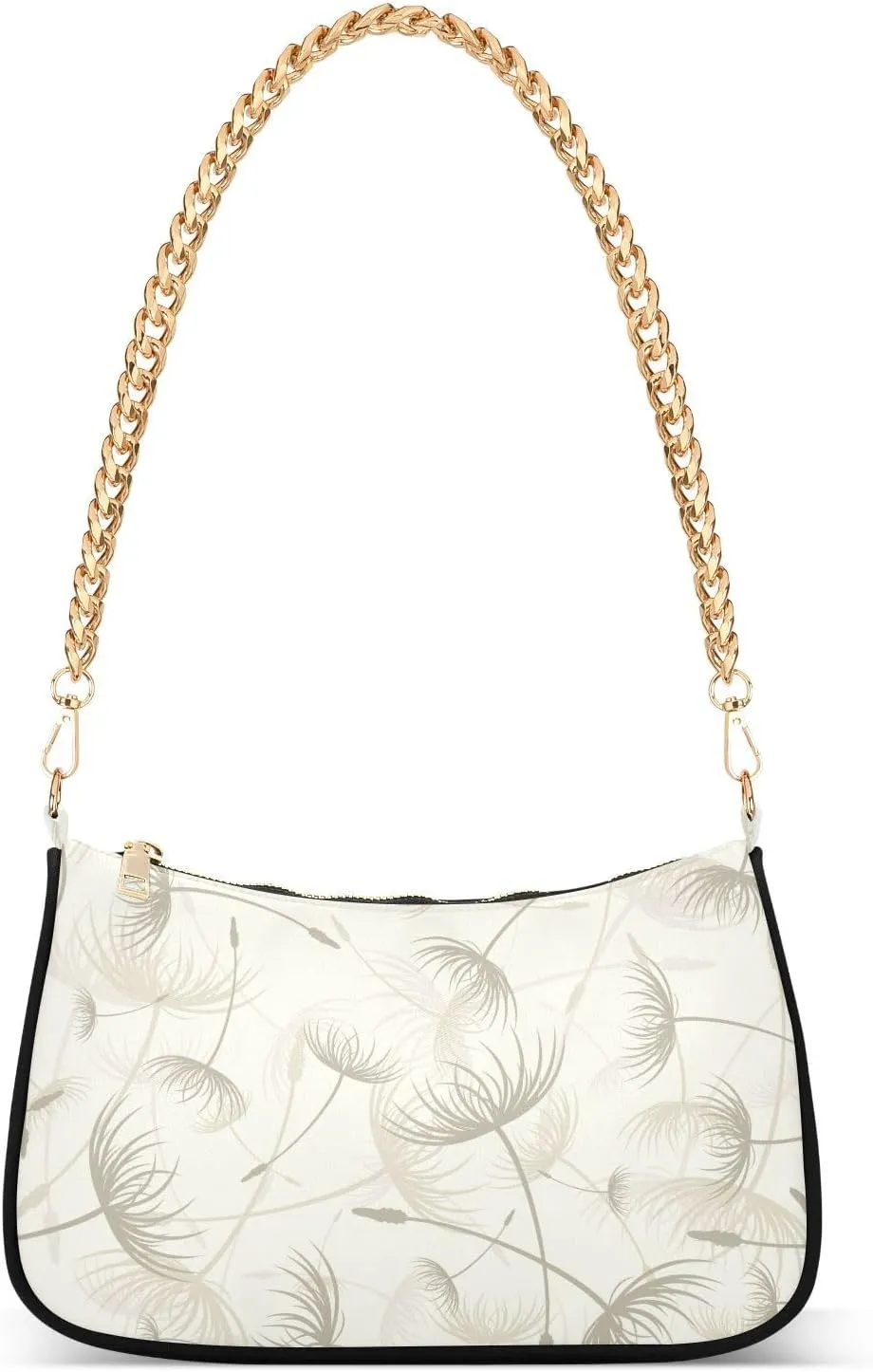 susiyo Shoulder Bag for Women Elegant Dandelion Small Shoulder Purse Bags Cute Hobo Tote Handbag Mini Clutch Purse