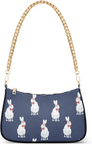 susiyo Shoulder Bag for Women Forest Hare Small Shoulder Purse Bags Cute Hobo Tote Handbag Mini Clutch Purse