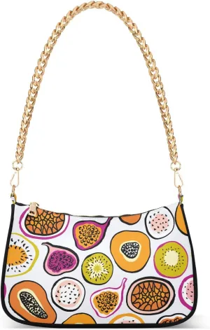 susiyo Shoulder Bag for Women Fruit Slices Small Shoulder Purse Bags Cute Hobo Tote Handbag Mini Clutch Purse