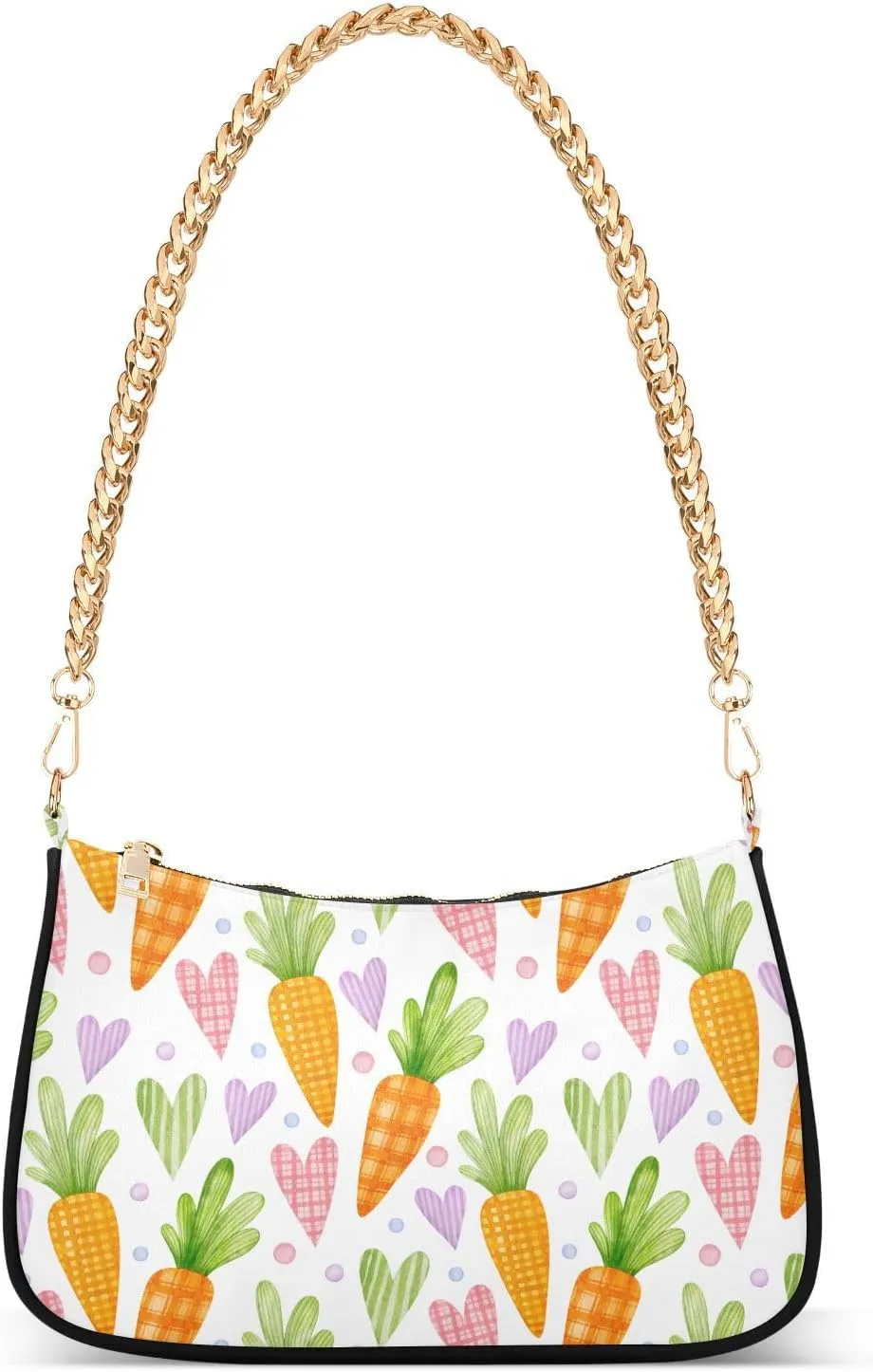 susiyo Shoulder Bag for Women Happy Easter Carrots Small Shoulder Purse Bags Cute Hobo Tote Handbag Mini Clutch Purse