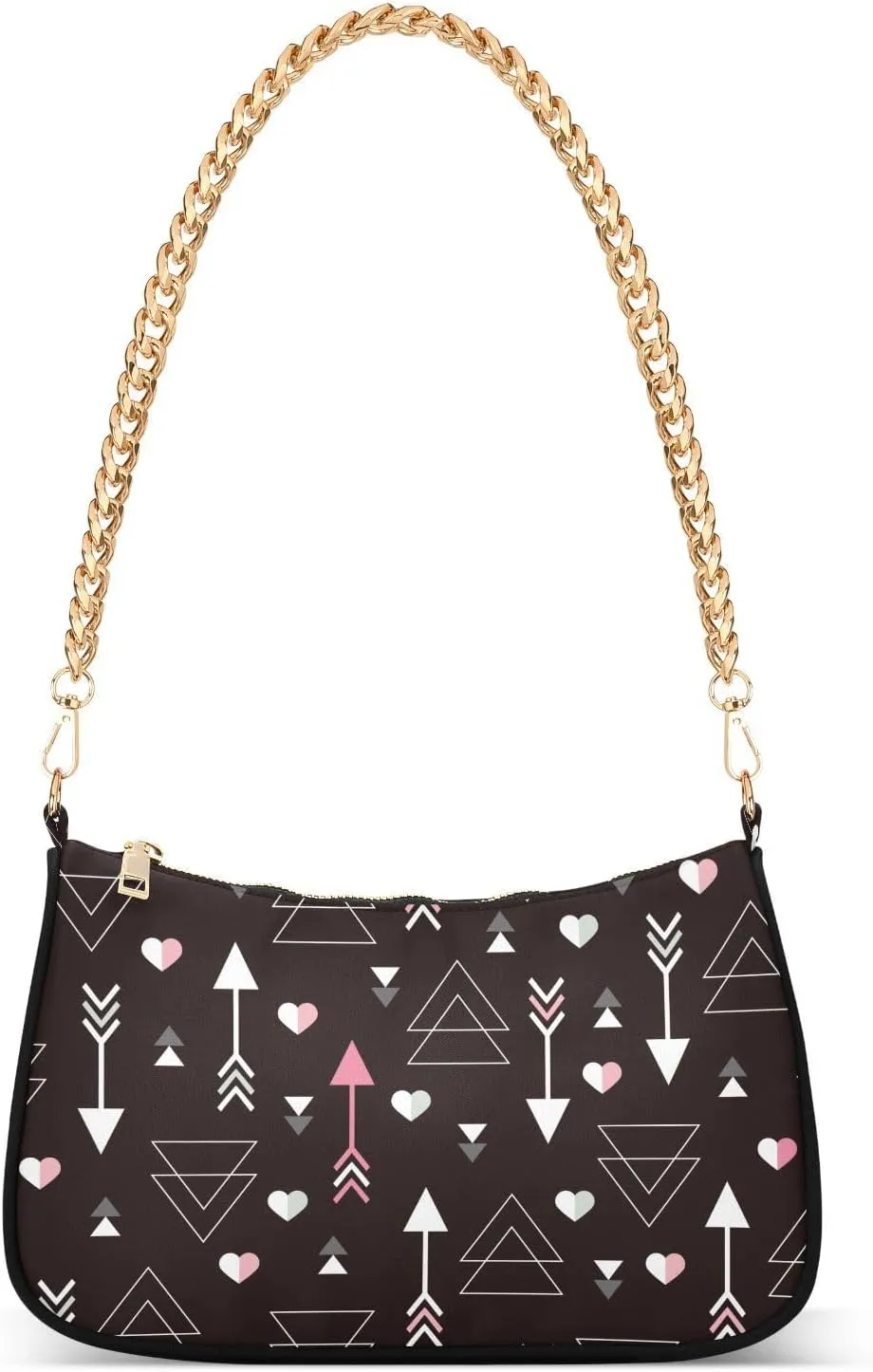 susiyo Shoulder Bag for Women Modern Arrow Hearts Small Shoulder Purse Bags Cute Hobo Tote Handbag Mini Clutch Purse