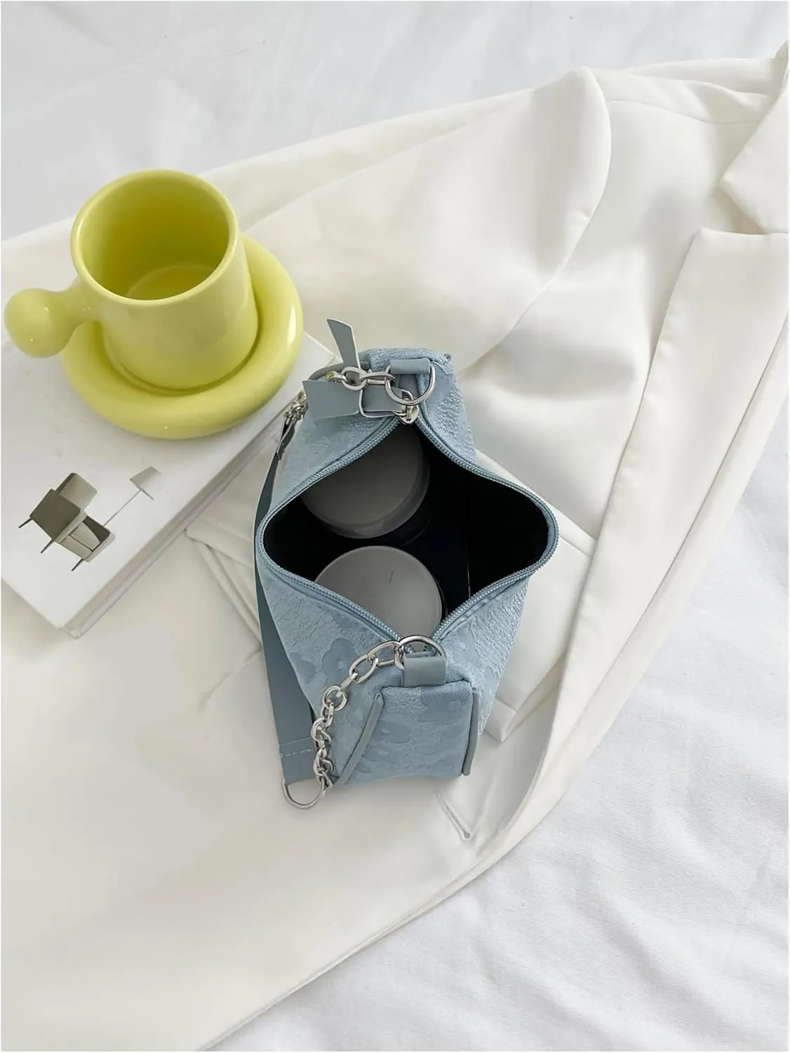 SweatyRocks Women's Floral Pattern Chain Strap Shoulder Bags Casual Hobo Hand Bag Clutch Purse