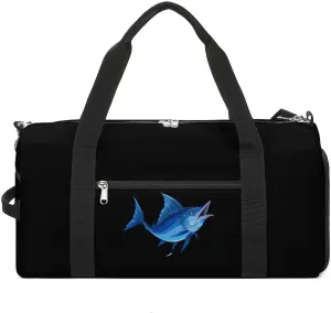Swordfish Marlin Sailfish Gym Bag Travel Duffel Bag Sports Tote Bag Workout Bag Weekender Bag for Women Men