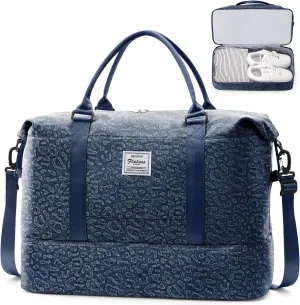 SYCNB Weekender Bags for Women,Personal Item Travel Bag with Shoes Compartment,Overnight Travel Duffel Bag,Gym Bag