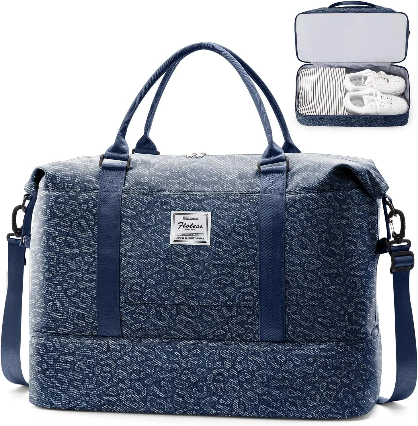 SYCNB Weekender Bags for Women,Personal Item Travel Bag with Shoes Compartment,Overnight Travel Duffel Bag,Gym Bag