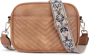 Telena Crossbody Purse for Women Small Crossbody Bags Trendy Vegan Leather with Adjustable Shoulder Strap