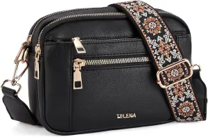 Telena Crossbody Purse for Women Small Crossbody Bags Trendy Vegan Leather with Adjustable Shoulder Strap